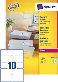 Actual product image Avery Labels A4, 99.1 x 57.0