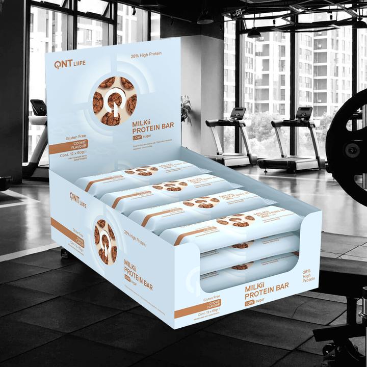 Produktbild QNT Milkii Protein Bar 12x60g (Cookie, 12 Stk., 720 g)