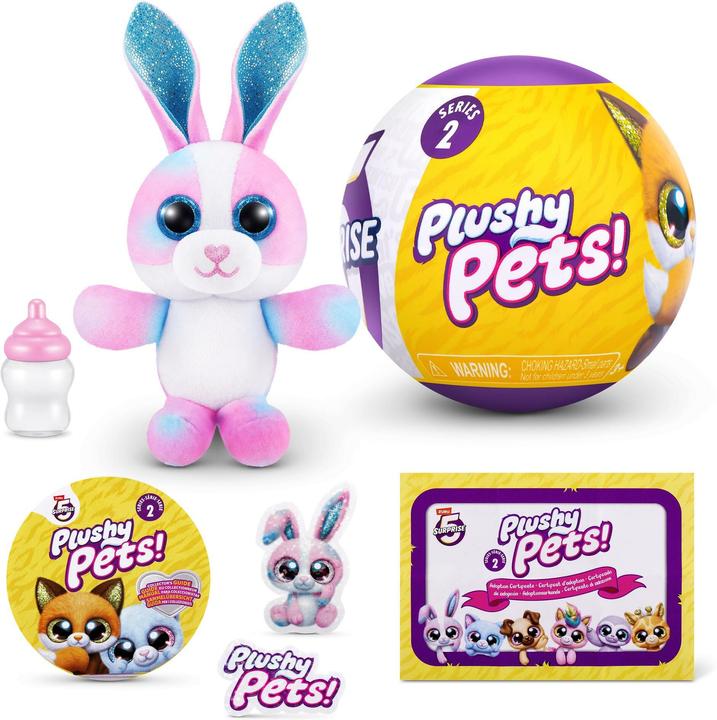 Actual product image Zuru 5 Surprise Plushy Pets Series 2 assorted