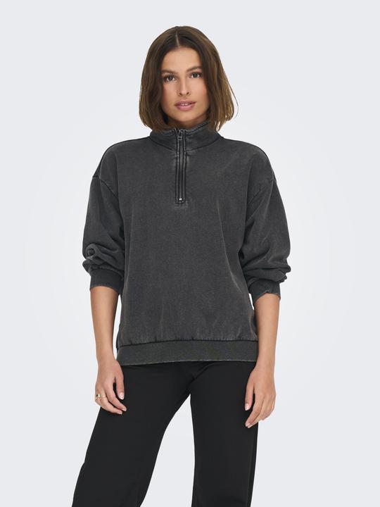 Produktbild Only Normal geschnitten Hoch geschlossen Tief angesetzte Schulter Sweatshirt Sweatshirt (M)