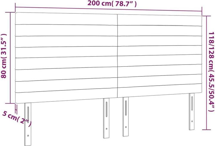 Image du produit VidaXL Daria (200 x 5 x 128 cm)
