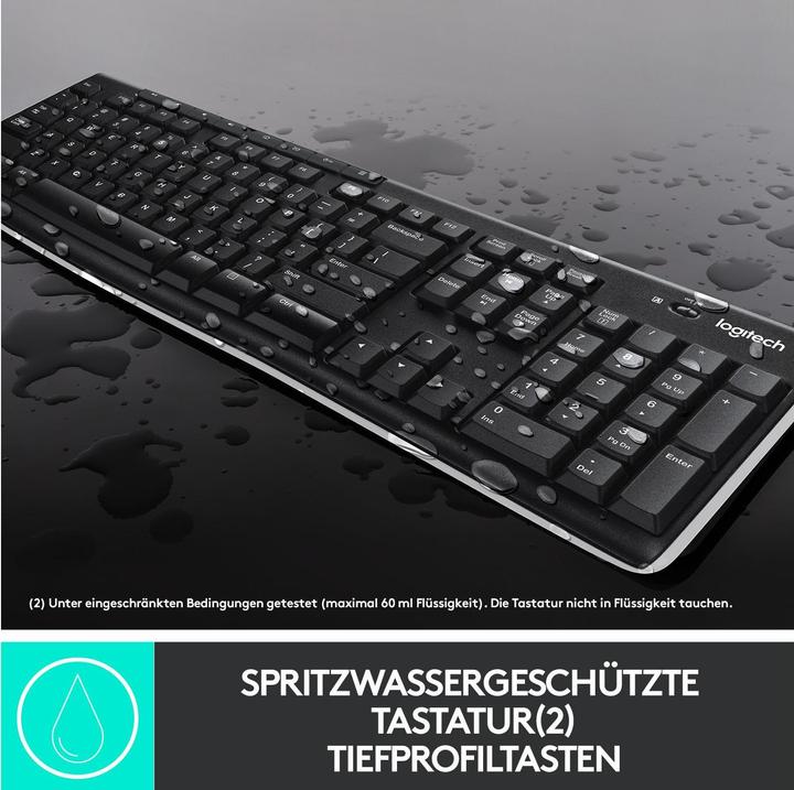 Produktbild Logitech Mk270 (Eng. Int., Kabellos)