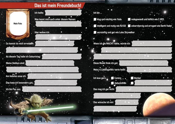 Immagine prodotto Panini Star Wars Freundebuch: Meine Freunde (Tedesco, 2017)