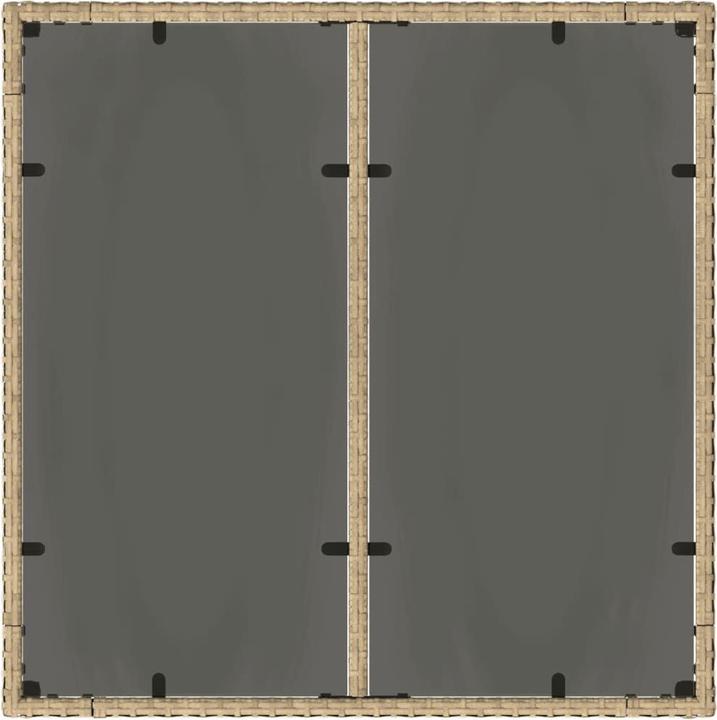 Image du produit VidaXL Gartentisch mit Glasplatte (90 cm)