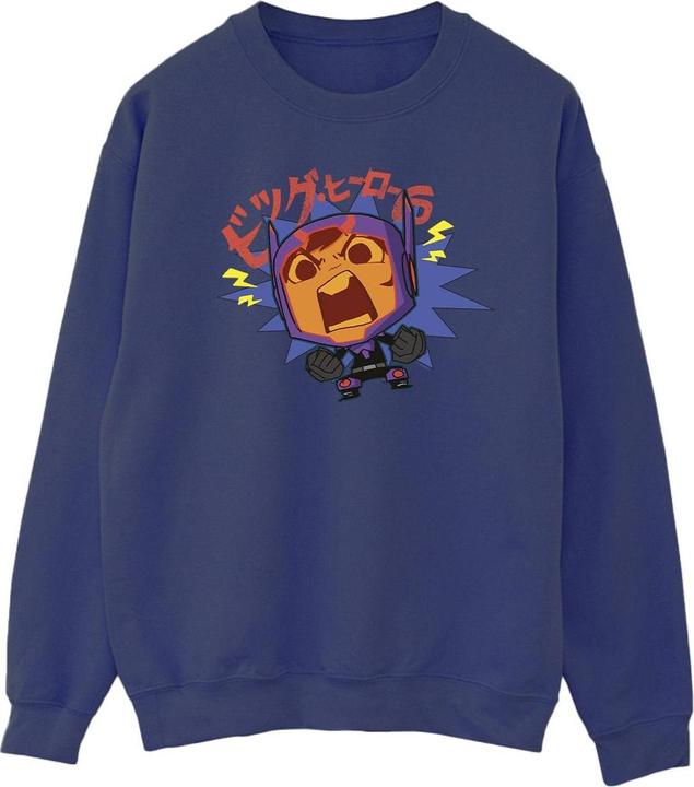Immagine prodotto Disney Big Hero 6 Baymax Hiro Angry Manga Felpa Uomo (M)
