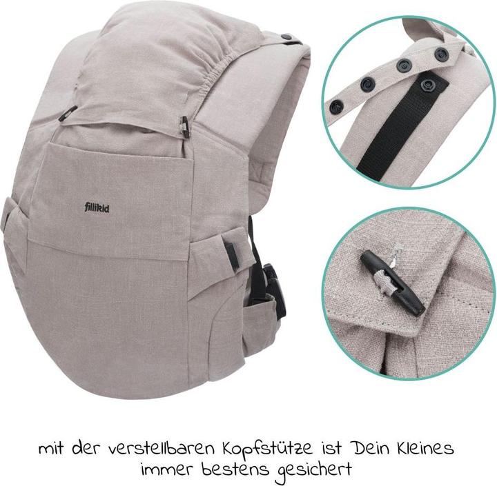 Produktbild Fillikid Babytragen & Tragetücher Babytrage Natural ab 3,5 -20 kg