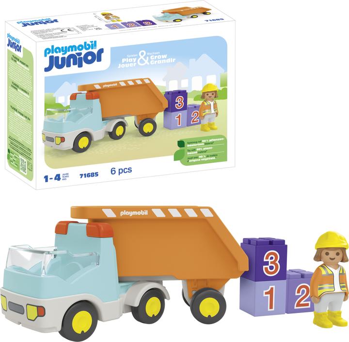 Actual product image Playmobil Dump truck (71685, Playmobil Junior)