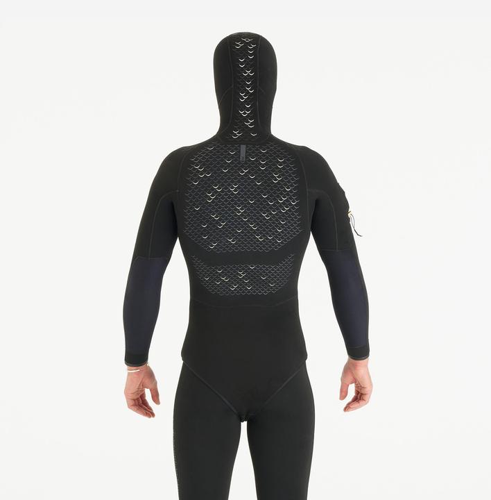 Image du produit Subea Veste chasse sous-marine néoprène refendu 7mm homme, SPF 900 noir (7 mm, M)