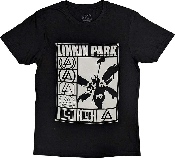 Actual product image Linkin Park Unisex Adult Rectangle Logo T-Shirt (L)