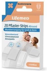 Produktbild Lifemed 20x Pflaster-Strips halbtransparent Allround in 4 Grössen (20 x)