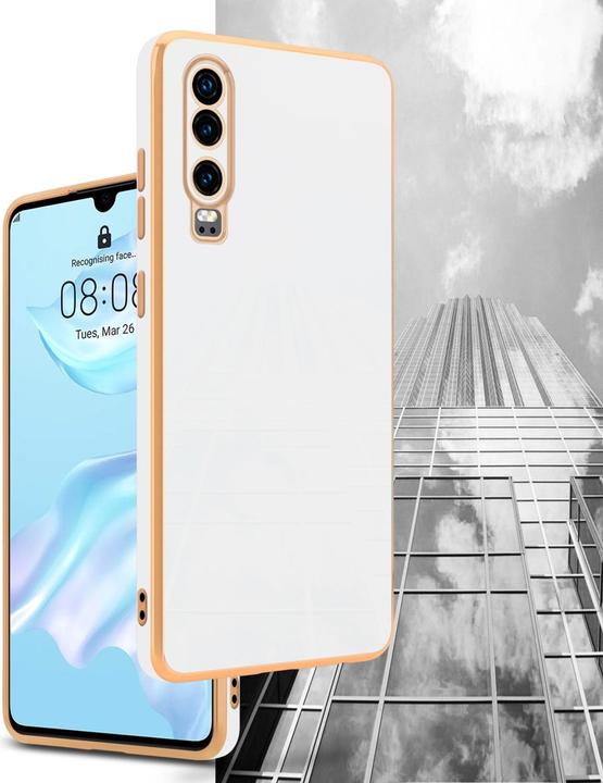 Actual product image Cadorabo Case for Huawei P30 in TPU with camera protection LM130 Style (Huawei P30)