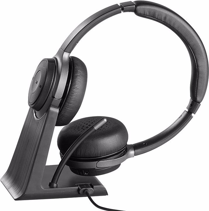 Actual product image Callstel 2in1 Charging Station and Stand for Professional Stereo Headset OHS-280, Black (Cable, USB-C)