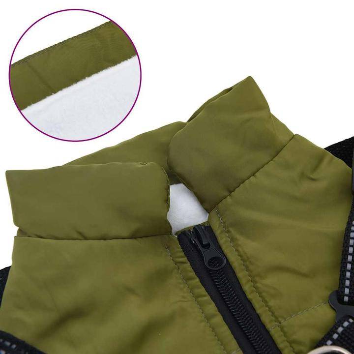 Produktbild VidaXL Hundemantel mit Geschirr Wasserdicht Reflektierend (24, Hundemantel)