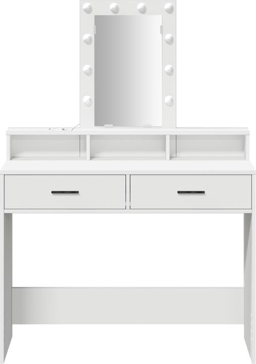 Image du produit VidaXL Coiffeuse Blanc MDF 100 x 41 x 140 cm Coiffeuse