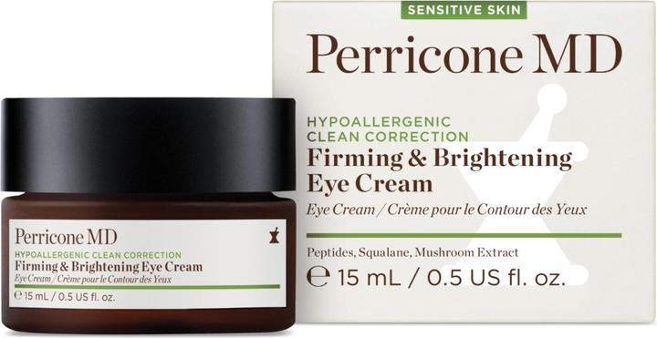 Perricone MD Hypoallergenic Clean Correction Firming & Brightening Eye Cream 0.5 fl. oz. (Crème, 15 ml, Tag + Nacht)