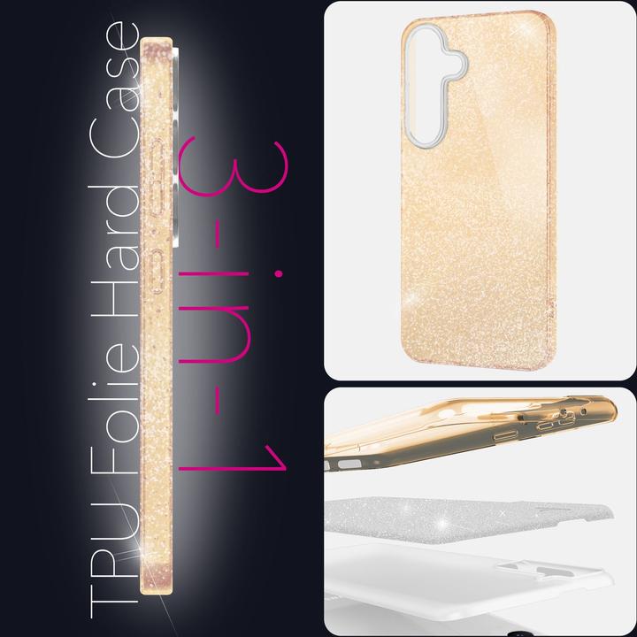 Produktbild Nalia ShinePop - Stabile Glänzende Glitzer Hülle - Glamour Glitter Cover (Samsung Galaxy S25)
