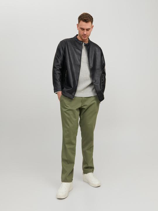 Produktbild Jack & Jones Plus Size Kunstlederjacke Kunstlederjacke (XXL)