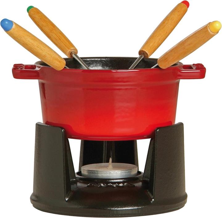 Actual product image Staub Mini fondue set 6 pieces (Chocolate fondue)
