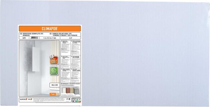 Produktbild Climapor Wanddämmplatte (0.97 kg, Grau, Weiss, 4000 ml)