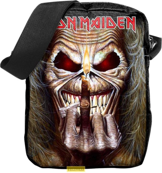Actual product image Rocksax Iron Maiden sacoche Middle Finger