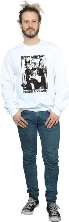 Actual product image Disney Mens Every Fairy Tale Needs A Villain Sweatshirt (S)