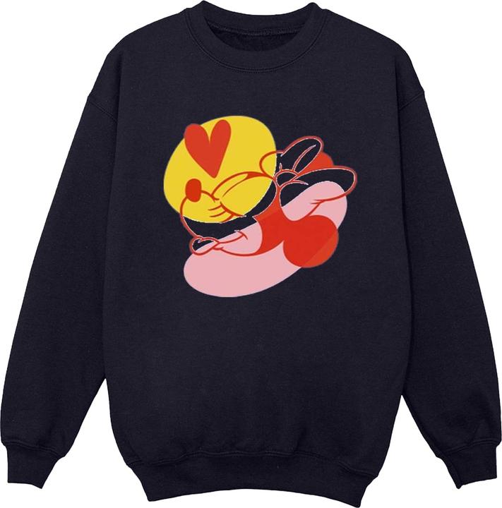 Actual product image Disney Mens Minnie Mouse Tongue Heart Sweatshirt (M)