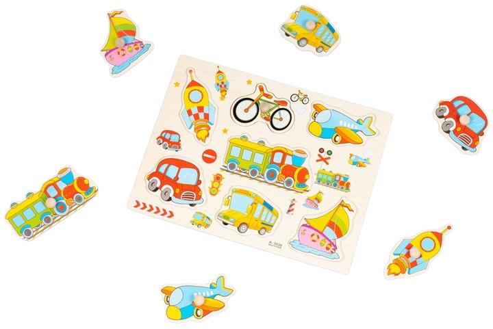 Actual product image The twiddlers Peg puzzle set of 4 Wildlife Learning (4 pieces)