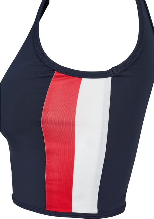 Actual product image Urban Classics Ladies Side Stripe Cropped Zip Top (XL)