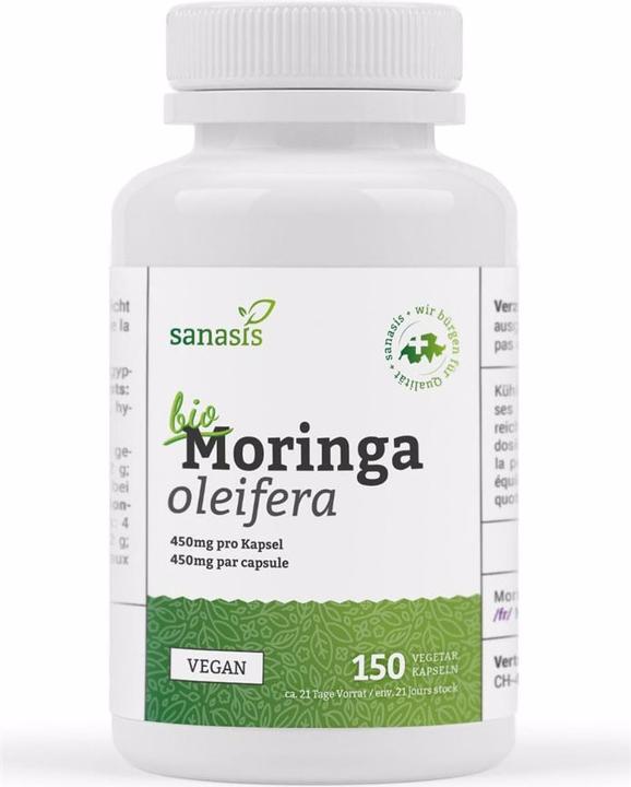 Actual product image Sanasis BIO Moringa (150 pellets) (150 Piece, Capsules, 67.50 g)