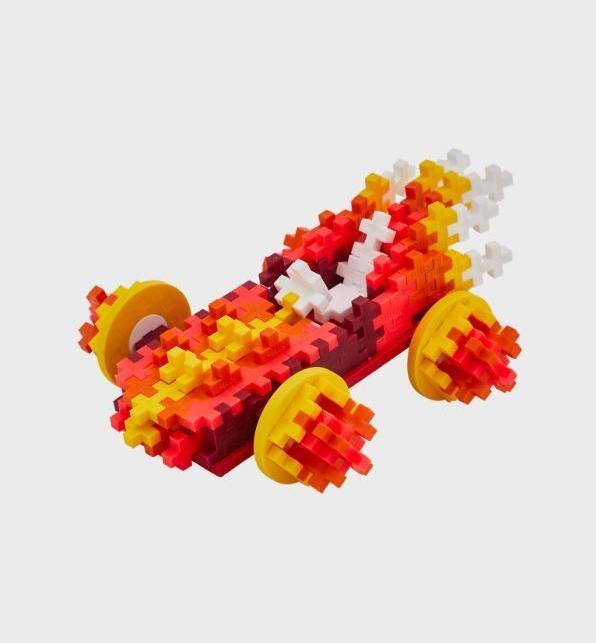 Actual product image Plus-Plus Creative building blocks car fire
