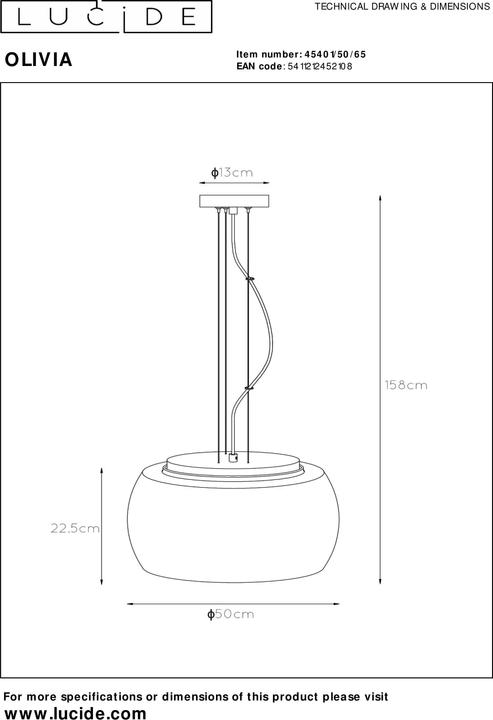 Actual product image Lucide Pendant lights (E27)