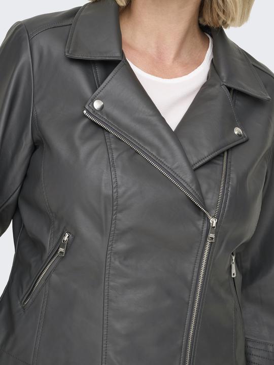 Actual product image Only Curvy biker faux leather jacket Biker jacket in leather look (46)