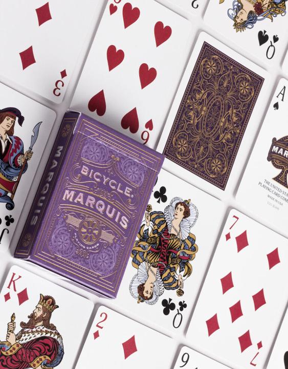 Actual product image Bicycle Marquis cards (English)