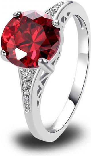 Produktbild Hermex versilberter Ring mit Citrine Edelstein - Gold Gr. 55 / Size 7 (55)