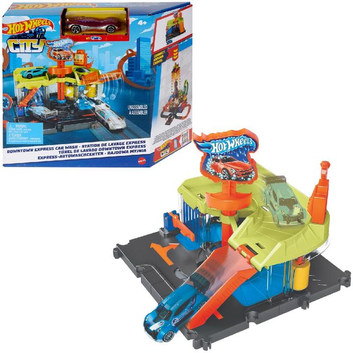 Produktbild Hot Wheels Downtown Car Wash Speed Clean