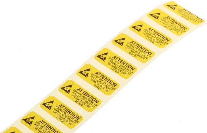 Produktbild Rs Pro ESD Warnetikett 10X25MM