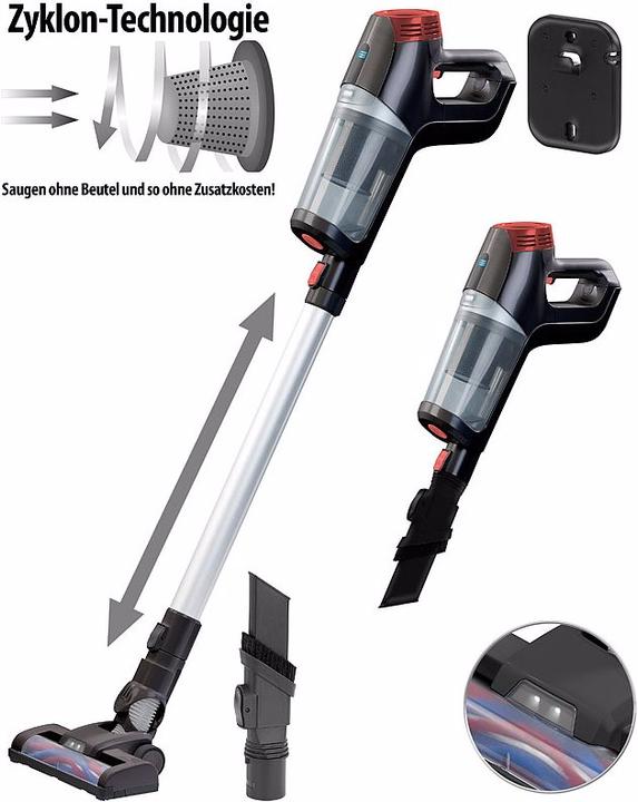 Productafbeelding Sichler 2in1 accu aangedreven cyclonische hand- en vloerstofzuiger met HEPA filter