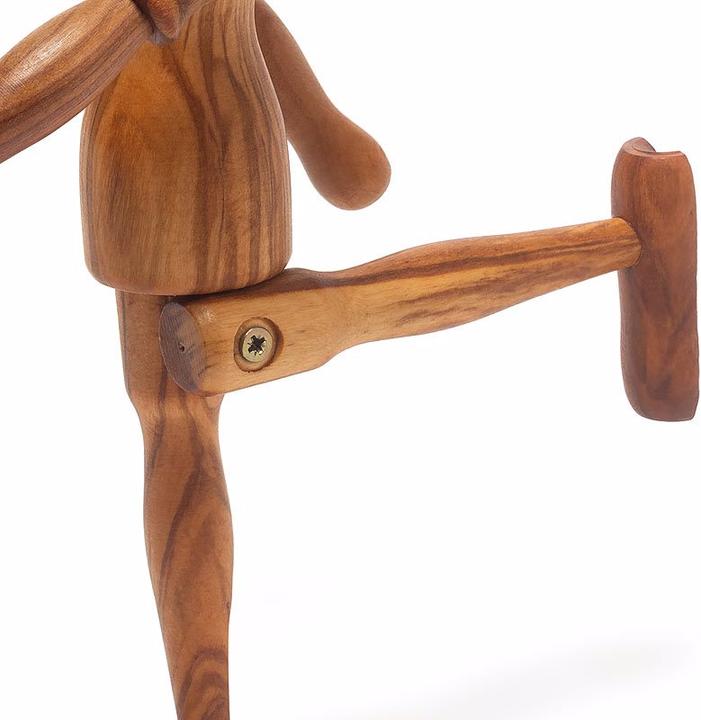 Immagine prodotto Natura Punto Figura di Pinocchio con braccia e gambe mobili, 25 cm, legno d'ulivo