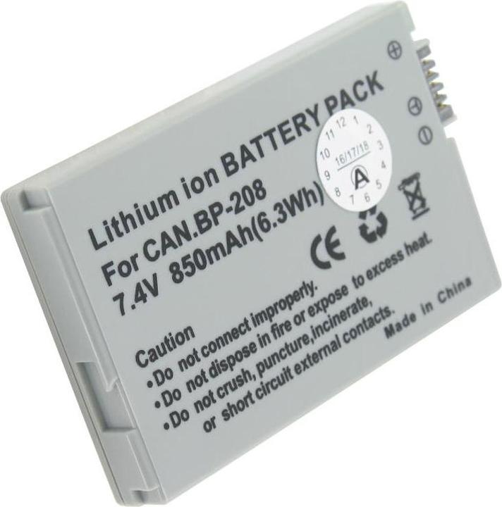 Image du produit AccuCell Batterie pour caméscope Canon DC201 (Batterie)