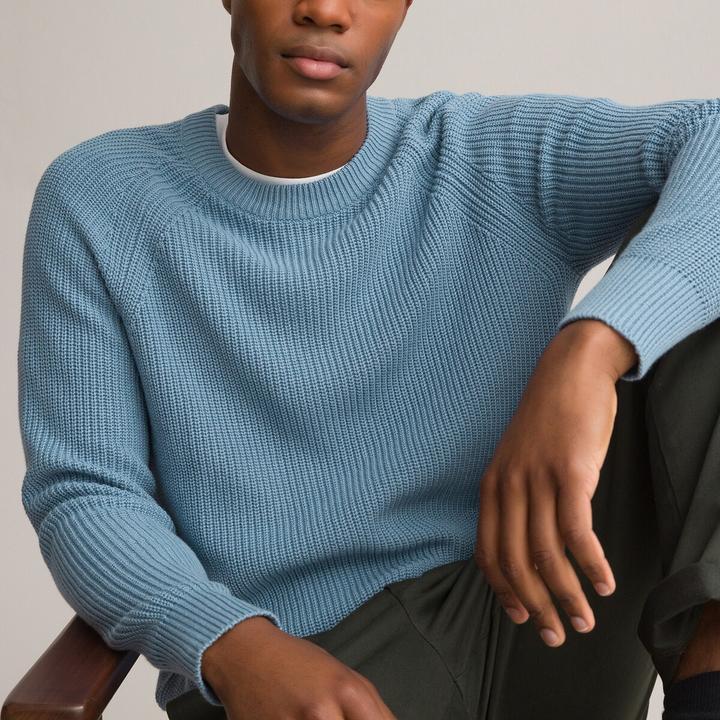 Actual product image La Redoute Collections Knitted jumper with pearl pattern (S)