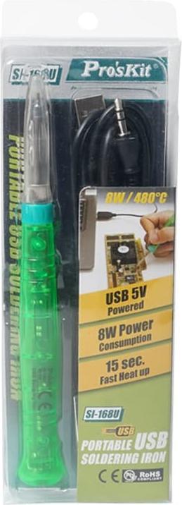 Actual product image Purecrea USB Soldering Iron SI-168U 8W