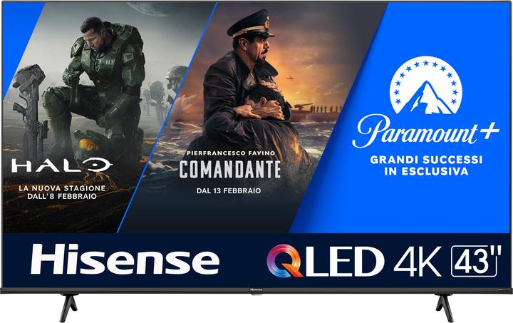 Actual product image Hisense 43E7KQ (43", QLED, 4K, 2023)