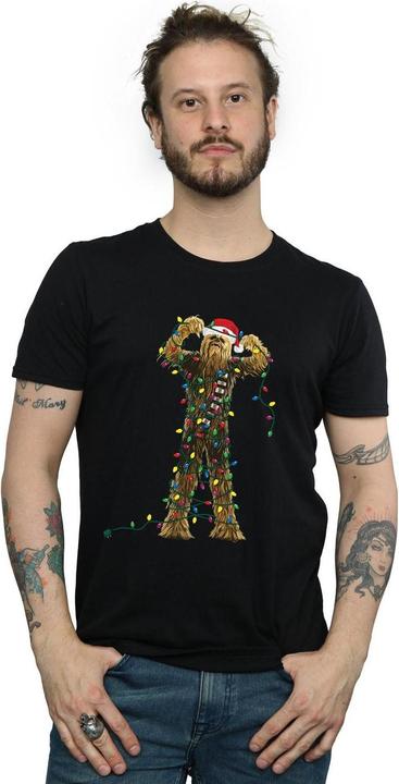 Immagine prodotto Star Wars Chewbacca Christmas Lights Maglietta Uomo (3XL)
