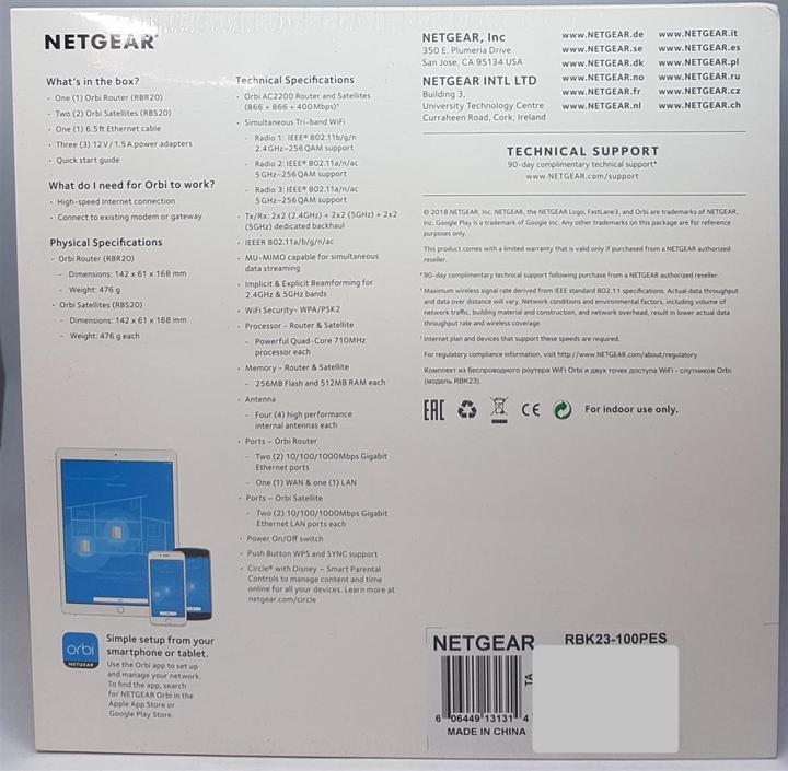 Produktbild Netgear Orbi RBK23 Mesh WiFi Set