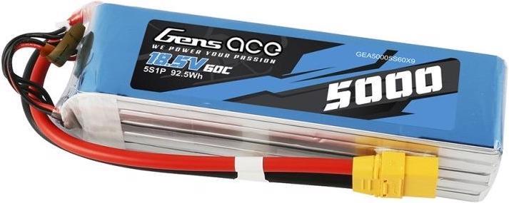 Actual product image Gens Ace RC Battery LiPo 5000 mAh 18.5 V 60 C (18.50 V, 5000 mAh)