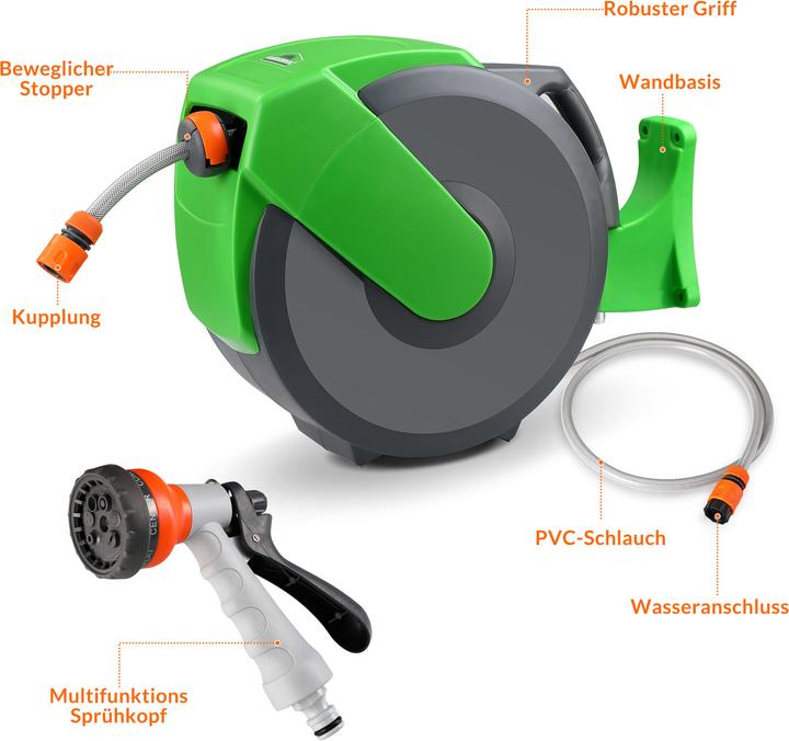 Image du produit Gardebruk Enrouleur de tuyau (20 m)