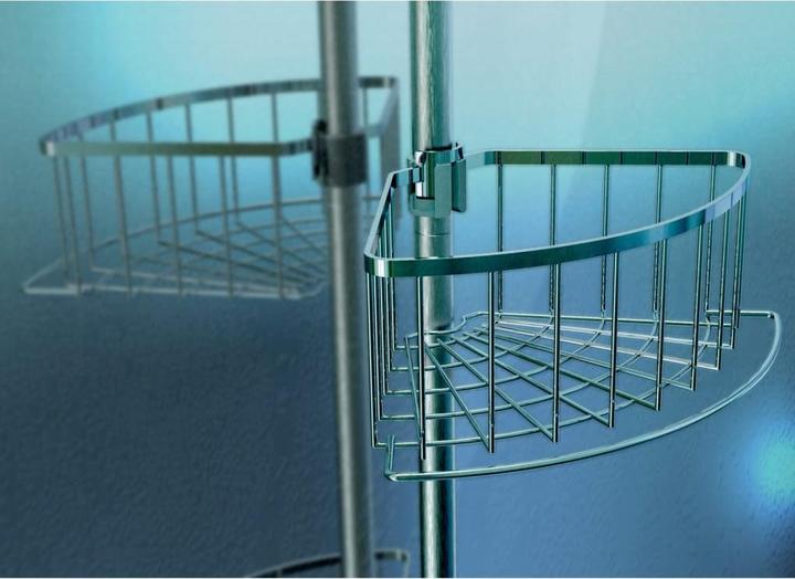 Actual product image Eisl Telescopic corner shower shelf (23 x 27 x 245 cm)