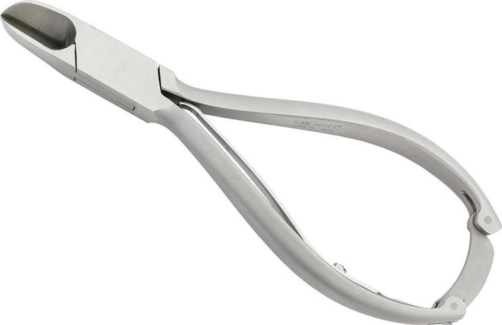 Actual product image Alpen Professional nail nippers, AISI 420 stainless steel, satin finish, spring-loaded opening, pierced