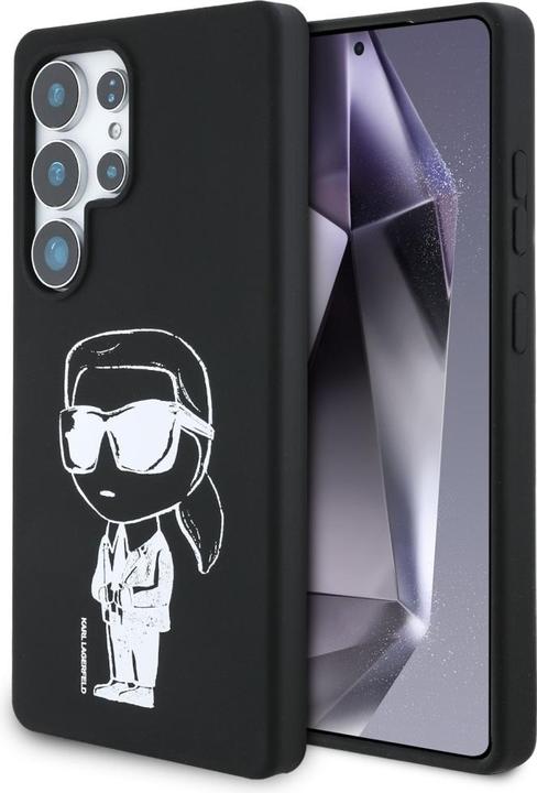Produktbild Karl Lagerfeld Silicone Graffiti Ikonik Printed Logo MagSafe Case for Samsung Galaxy S25 Ultra - Bla (Samsung Galaxy S25 Ultra)