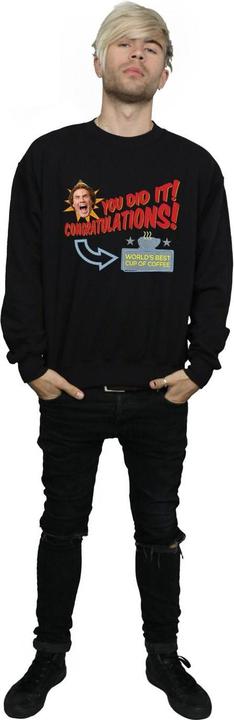 Actual product image Elf Mens World's Best Coffee Sweatshirt (S)